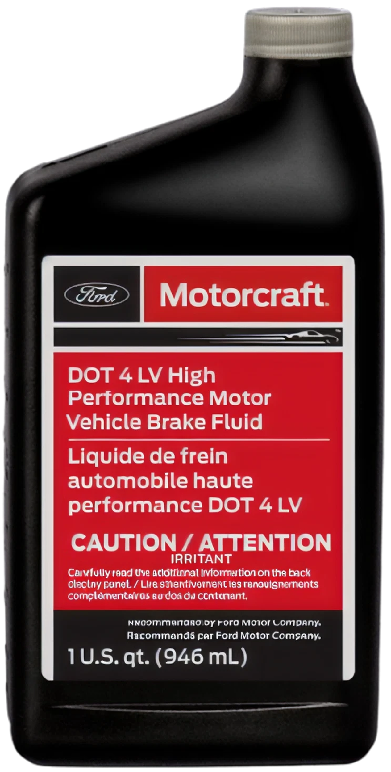 Motorcraft DOT 4 LV brake fluid for brake system service
